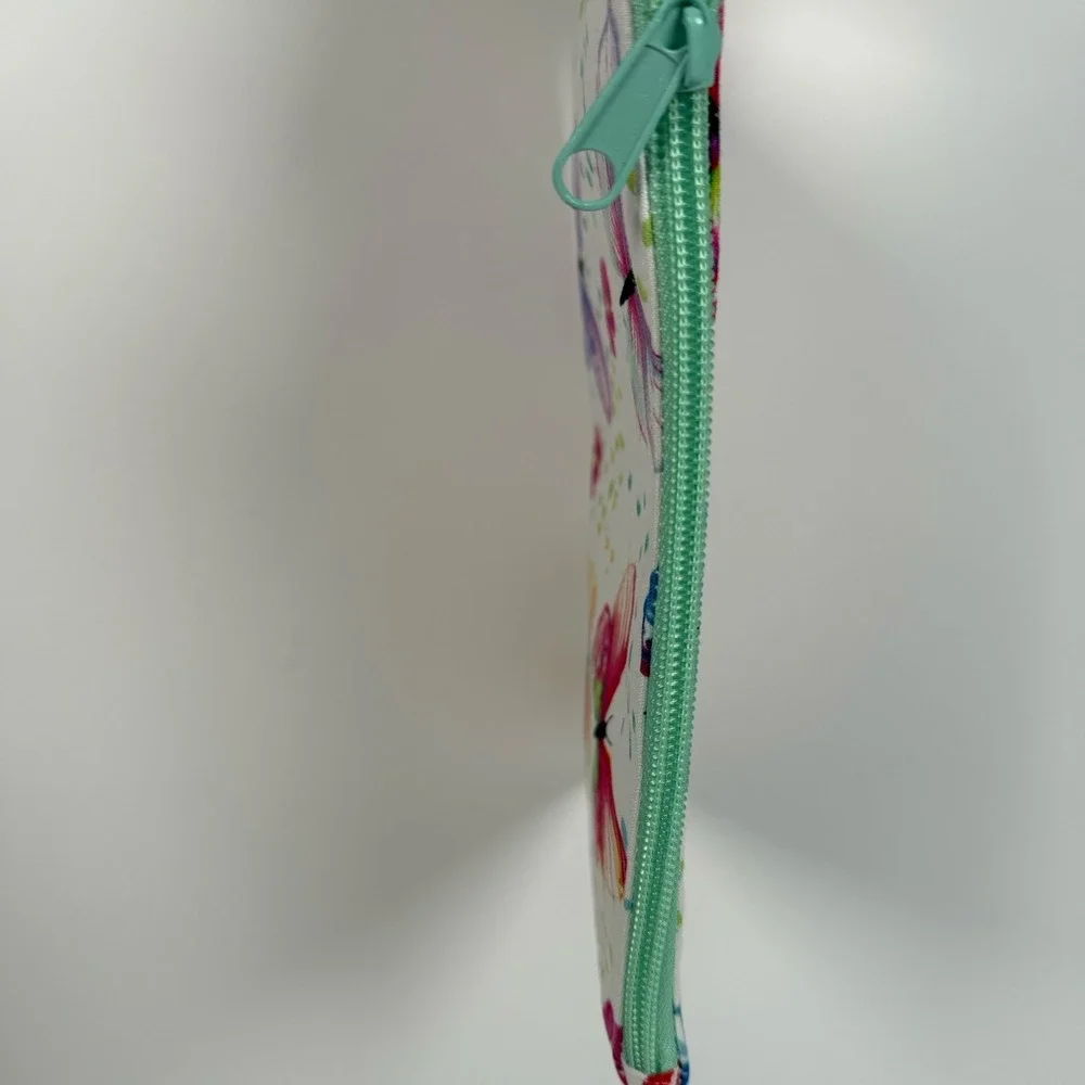 Handmade‎ Wristlet Zipper Pouch Purse Clutch Lightweight Strap New Butterfly